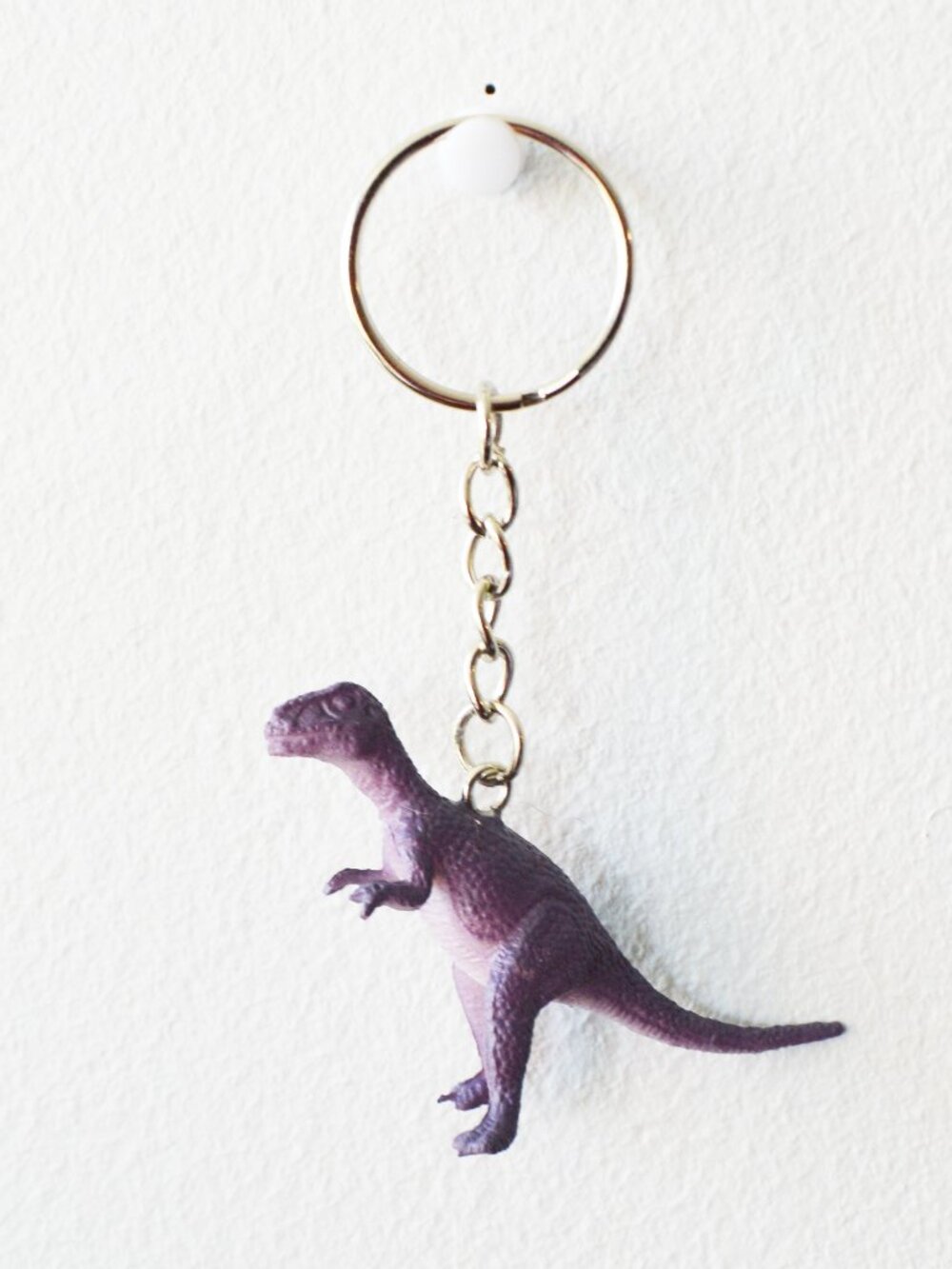 ❤️ Purple Iguanodon Dinosaur Keychain